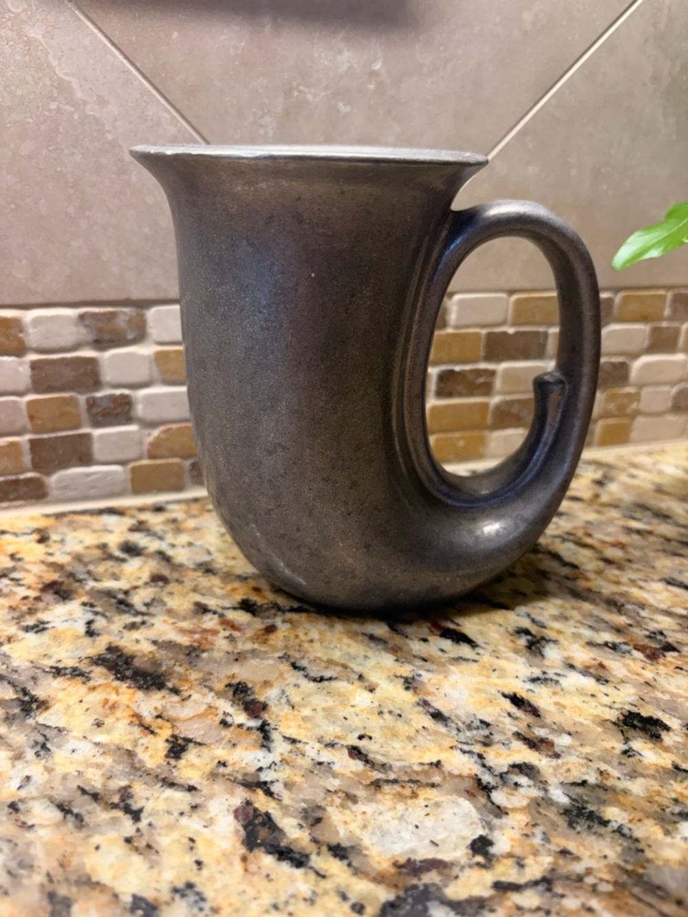 Vintage Wilton Armetale Horn Shaped Mug